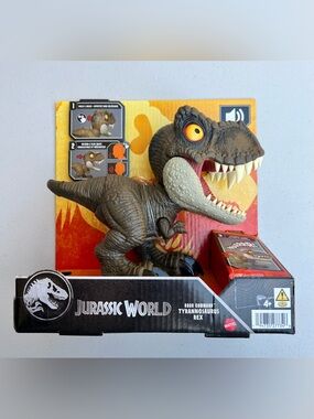 Mattel Jurassic World Roar Command Tyrannosaurus Rex New